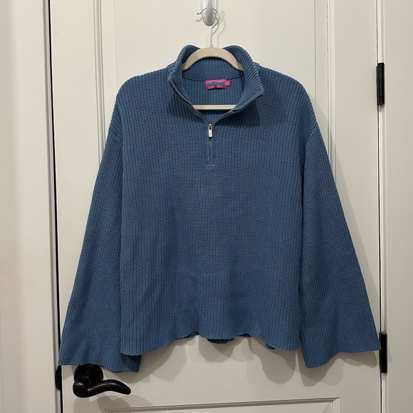 Edikted Amour High Neck Oversized Zip Sweater Size S - Picture 3 of 5